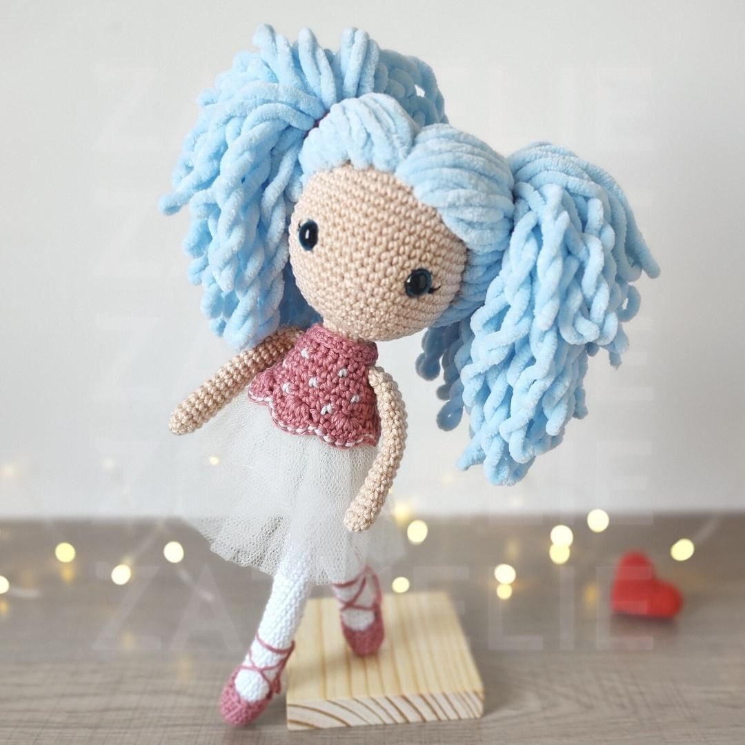 Boneca Bailarina Nina Amigurumi