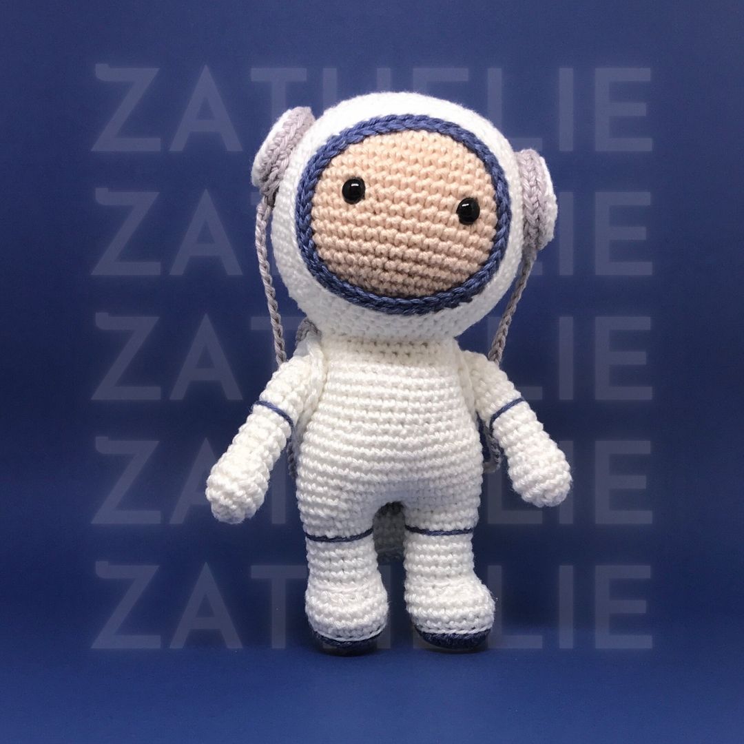 Boneco Astronauta Amigurumi