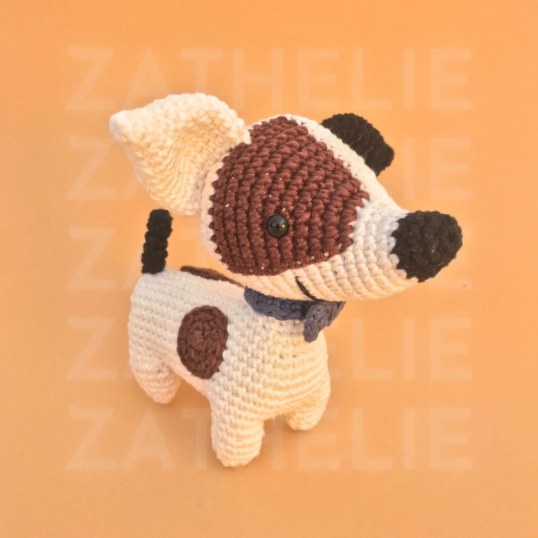 Cachorro Jack Russel Amigurumi