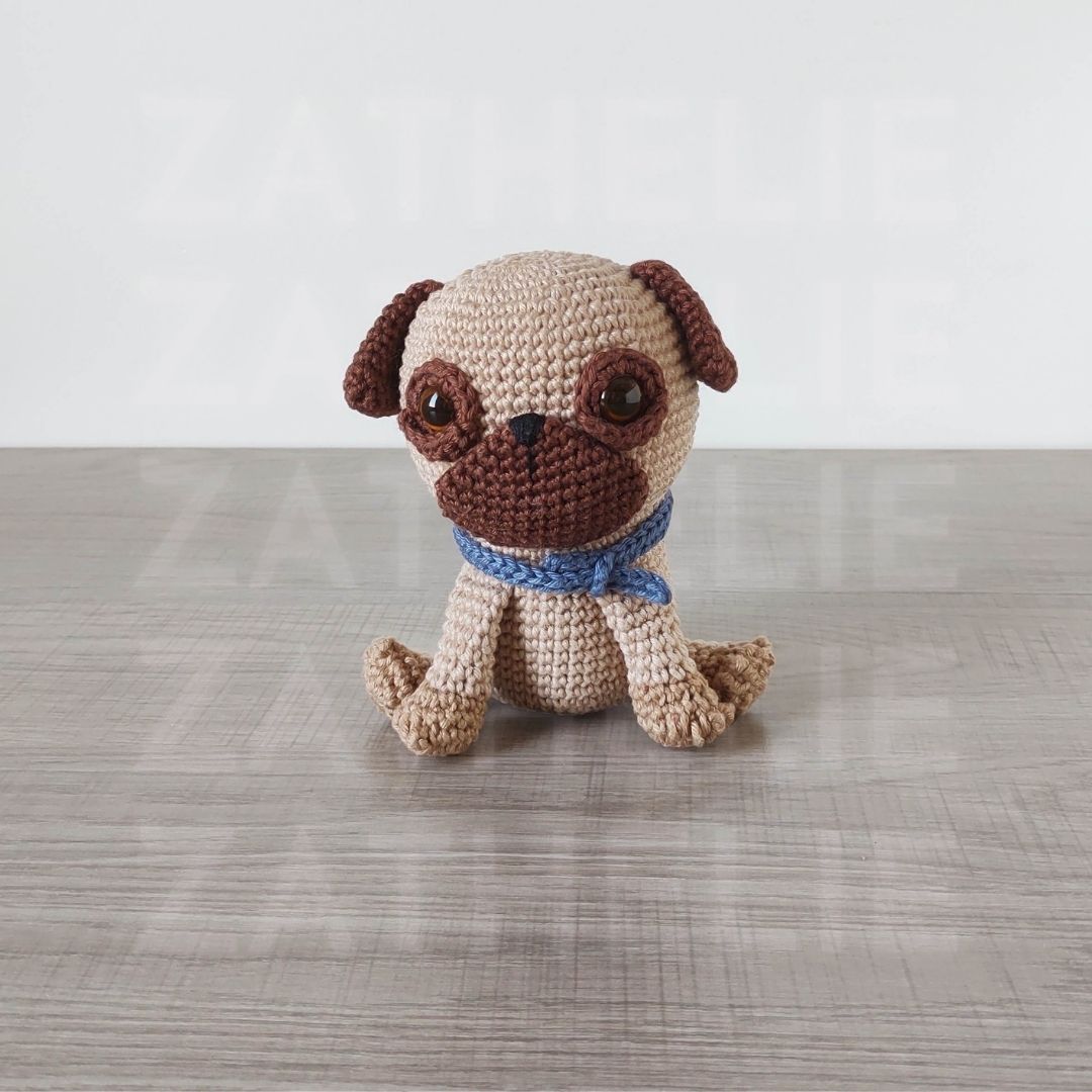 Cachorro Pug Amigurumi